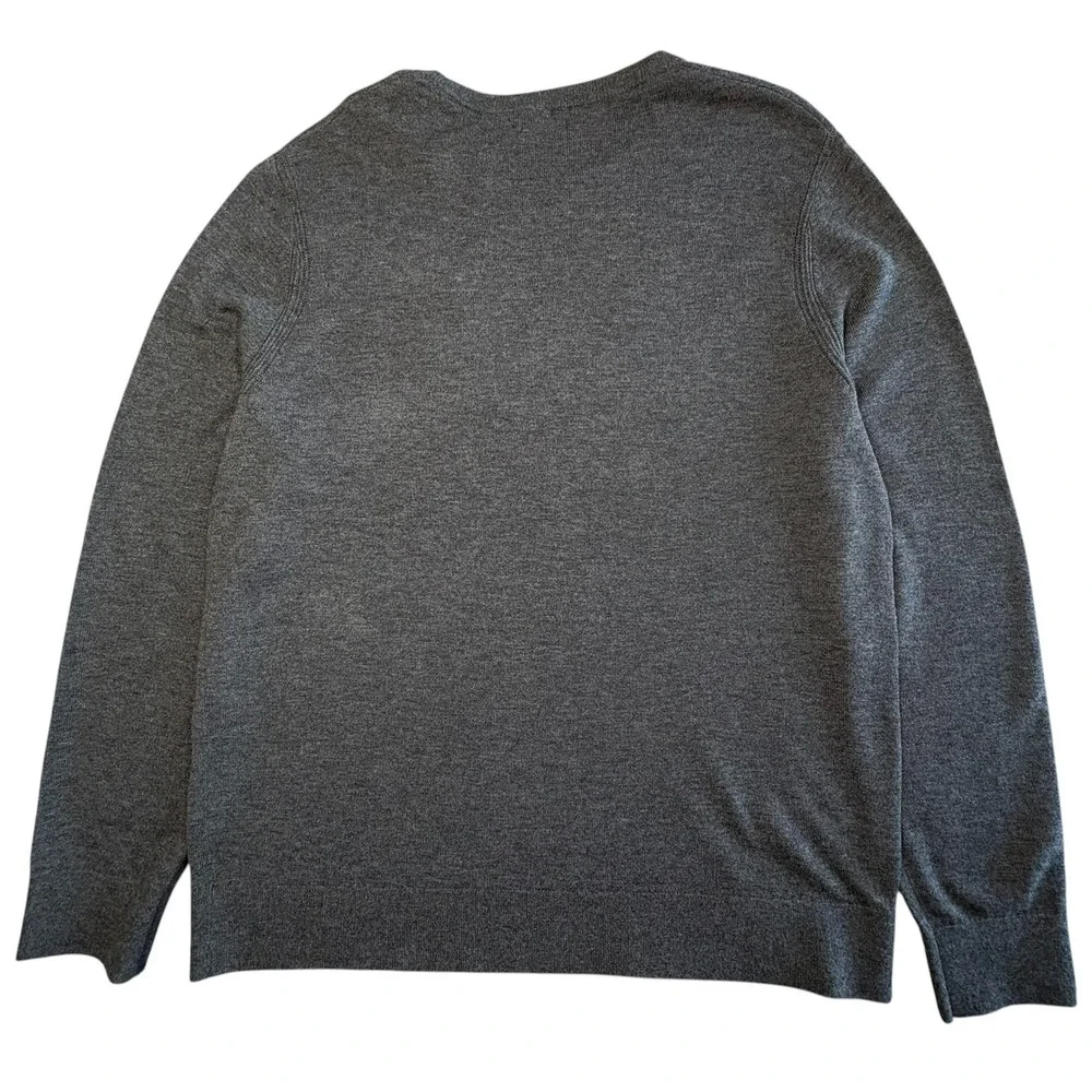Theory Wool Blend Sweater Mens XL‎ Charcoal Gray Crewneck NEW $285